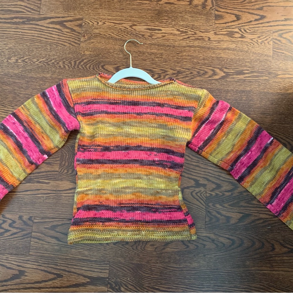 Cute Knit Sweater with Adorable Bell Sleeves